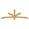 Ekena Millwork Davenport Rough Sawn Timber Gable Bracket, Western Red Cedar, 84"W x 28"H x 4"D x 4"F, 8/12 Pitch GBW084X28X0404DAV00RWR - alternate 1